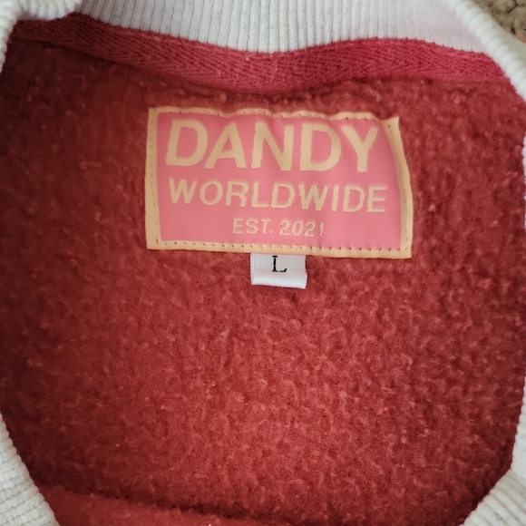 Dandy Worldwide  Women's Crewneck Sweater - Coral - Picture 9 of 12